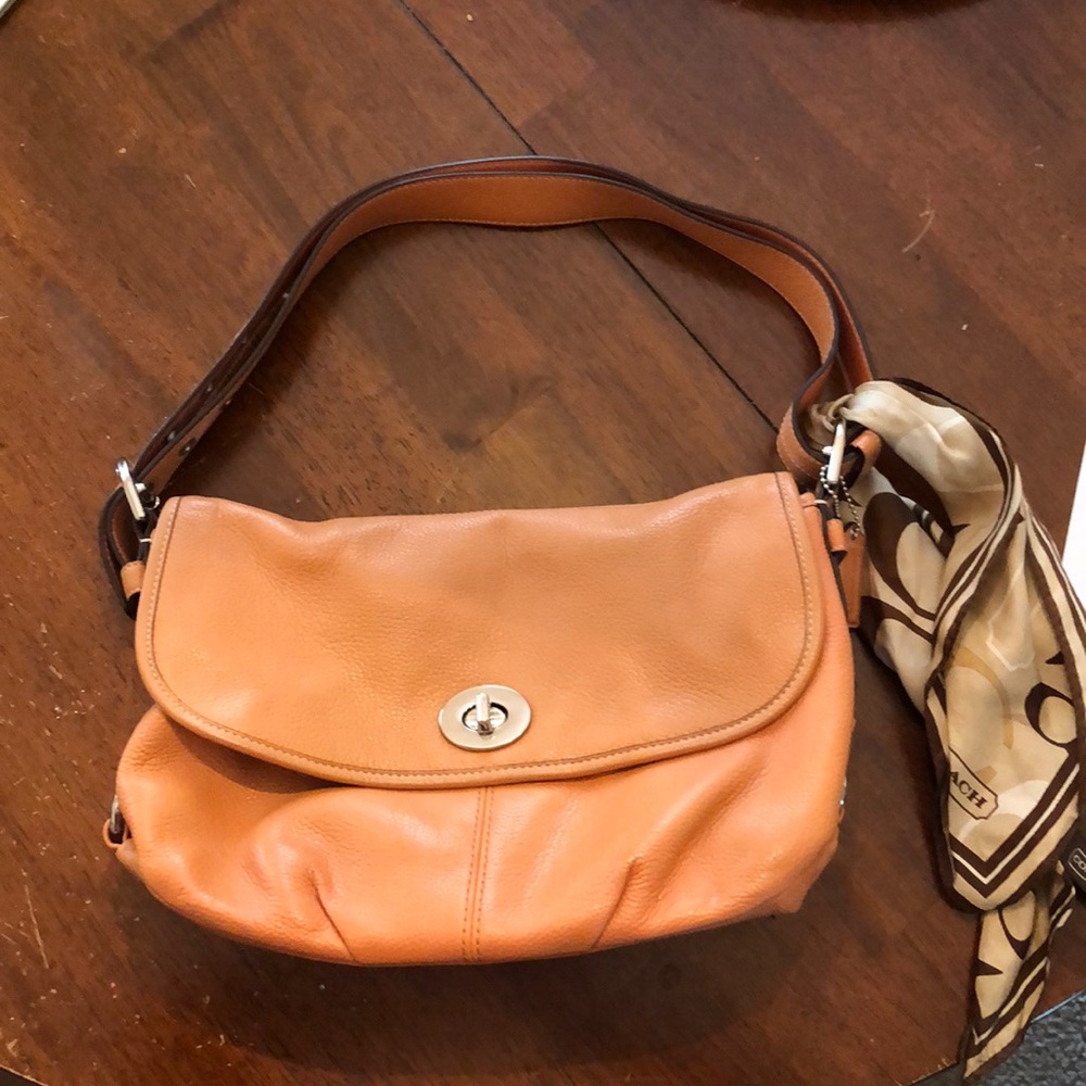 Coach orange purse